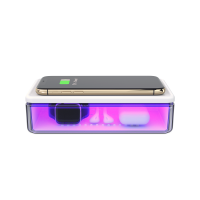 Innovative Products 2020 New Arrivals Phone Sterilizing UV Box With 15W Wireless Charger