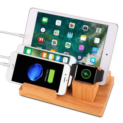 4 PORT  Charging Station Dock & Organizer for Smartphones, Tablets & Other Gadgets For Apple watch Charging stand