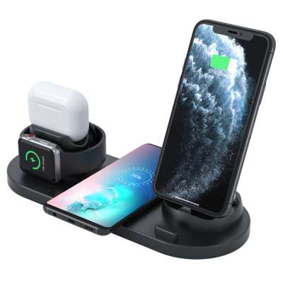 Hot Selling 3 port Charger Wireless Charger for All Mobile Phone Charger Stand Multifunction Charging for iWatch/Airpods