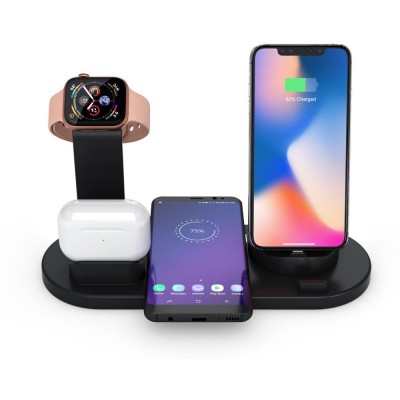 Smart Portable Wireless Charger Stand Phone Holder Watch Fast Wireless Charging Station Dock