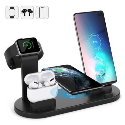 Wireless Charger 4 in 1 Charging Station Wireless Charging Stand For Phone Smart Watches Pods and Android Devices