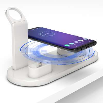 2020 New Popular 4 in 1 Portable Mobile Wireless Charger Station Fast Charger Stand For Apple Watch For iPhone