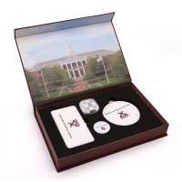 Factory Promotion 3 in 1 Business Luxury Corporate Promotion Gift Set with White Logo