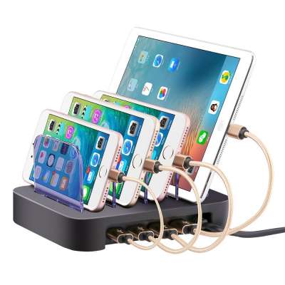 Multi Port 4 USB Charger Dock Station Mobile Sharable Charger show wish  OEM docking charging station  products