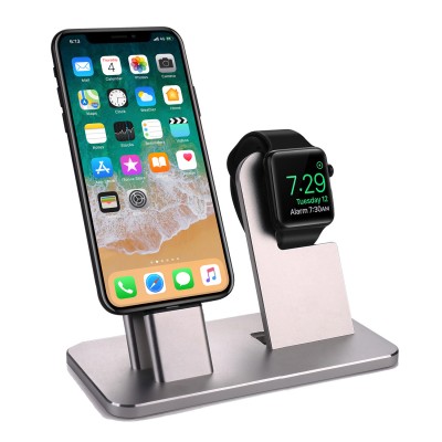 2 in 1 Wireless Charger Multi-function Mobile Phone Watch Holder Suitable For Iphone11 Desktop Charging Base